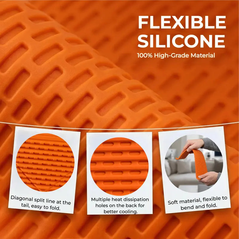 Ultra-Slim Foldable Phone Stand – Universal Adjustable Silicone Cradle for Desk & Travel