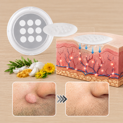 🔥Elmstr®2-in-1 Microneedle & Hydrocolloid Patch🍀| Removes Raised Moles, Acne, Flat Warts & Skin Tags | Helps Improve Wrinkles, Scars & Blemishes | Invisible Patches for Face & Body