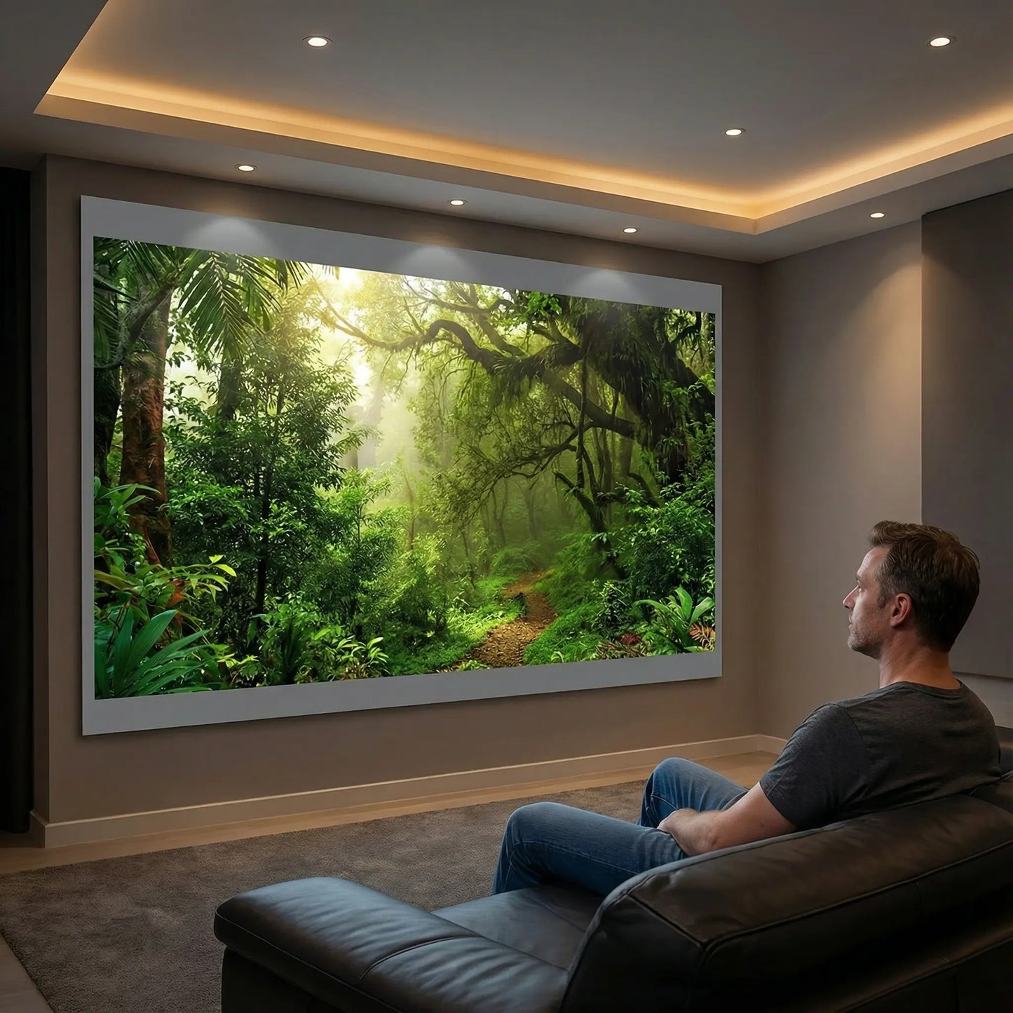 100inch 4K UHD Anti-Light Foldable Portable Projector Scree