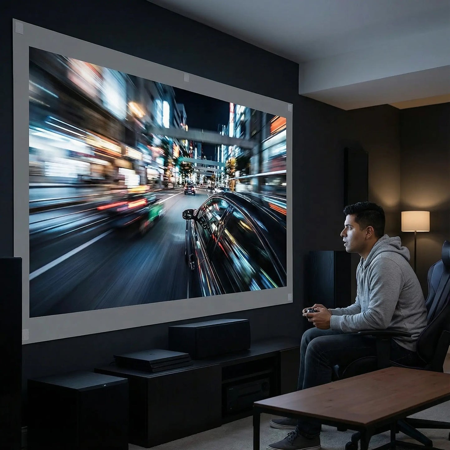 100inch 4K UHD Anti-Light Foldable Portable Projector Scree